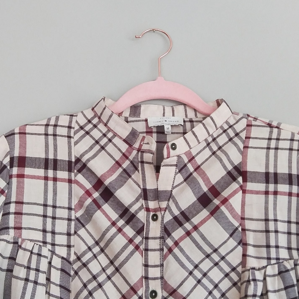 Lucky Brand Plaid Button Down Flannel - Picture 2 of 3